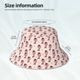 thumbnail image 3 of Fotbe Dachshund Dog Heart Sombrero Tipo Pescador con Estampado – Sombrero de Sol de Algodón de Moda para Playa, Golf, Pesca, 3 of 6