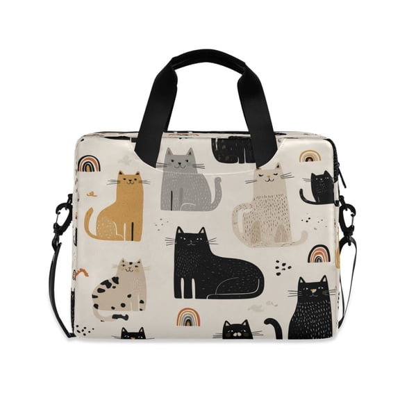 Laptop Bag Laptop Briefcase 15.7 x 3 x 11.8 Inches Laptop Bag Briefcases Laptop Storage Travel Laptop Bag Work Laptop Bag Cat Silhouette Pattern