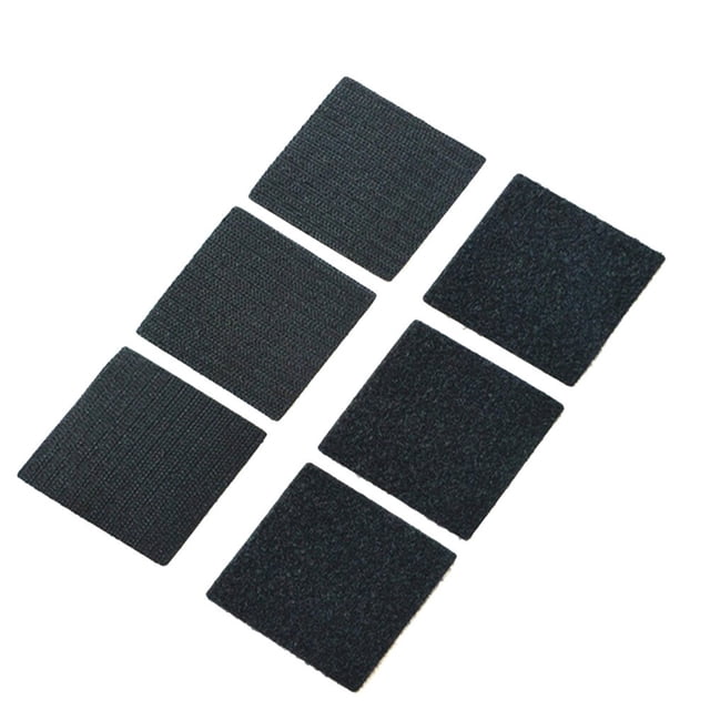 Durable Black Nylon Hook and Loop Fastener for Rug Fastening Safe Effective on Hard Floors 30pcs