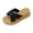 Black, variant on Women Cross Strap Platform Slippers Peep Toe Faux Leather Thick Bottom Soft Comfort Summer Sandals, Silver