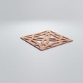 thumbnail image 3 of Ekena Millwork 11 3/8"W x 11 3/8"H x 1/4"T Small Baytown Decorative Fretwork Wood Wall Panels, Cherry, 3 of 13