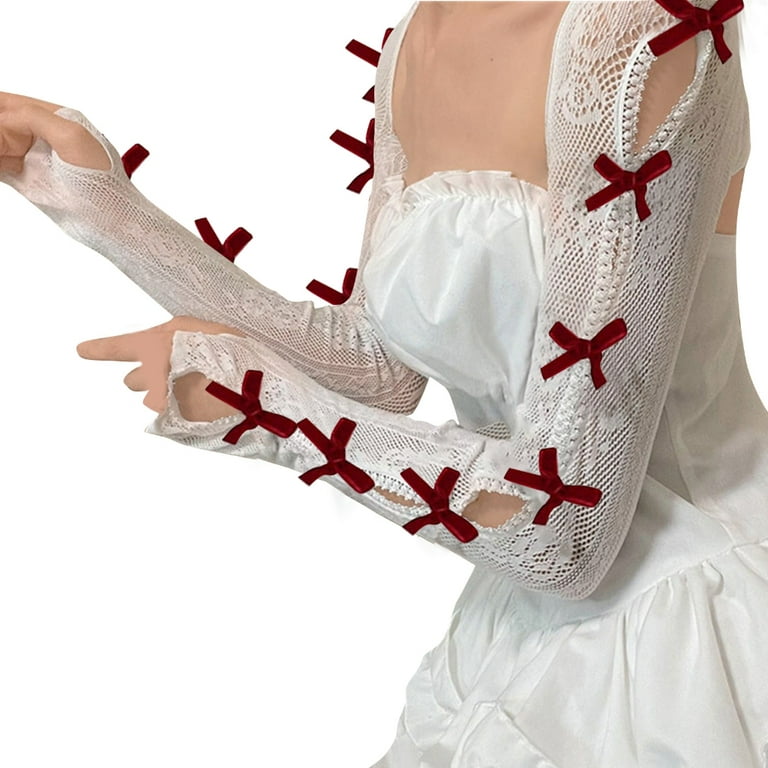 WINDLAND Lace Arm Sleeves Y2k Arm Sleeves Y2k Arm Cover Lolita Arm