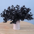 thumbnail image 6 of 1 Branch Artificial Eucalyptus Leaves, Faux Silk Eucalyptus Stems Bouquet Fake Black Plants with Total 16 Stems Arrangement for Home Party Wedding and Christmas, 6 of 8