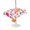White, variant on Outdoor Tablecloth with Umbrella Hole for Patio/Picnic/Party/Camping, Colorful Flowers Waterproof Table Cloth Round Cover Washable, Spring Watercolor Love Heart Floral Pink (Dia 54")