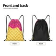 thumbnail image 5 of Bingfone Red Ice Cream Drawstrings Backpacks Bags For Men Women Gym Drawstrings Bag, 5 of 9