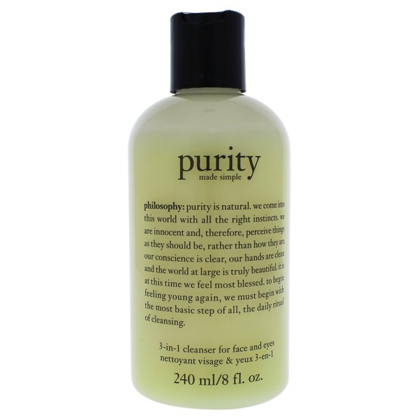 Philosophy Limpiador Limpiador 3 en 1 Purity Made Simple para rostro y ojos 8 oz Philosophy Philosophy Limpiador 8 oz