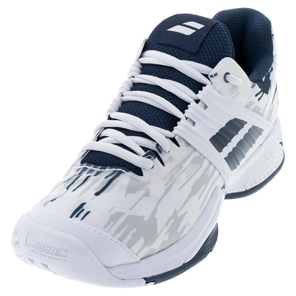 Babolat Men`s Propulse Fury All Court Tennis Shoes White and Estate