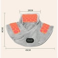 thumbnail image 7 of Lifeweb Thermaease Pro Heated Neck Shoulder Wrap Massager with 3 Heat & Vibration Modes, USB Portable Heating Fast Warming Auto Shut Off, Gray Pink Yellow Purple, 7 of 7