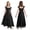 Black, variant on Runhomal Junior Bridesmaid Dresses for Girls Ruffled Formal Maxi Chiffon Flower Girl Dresses Wedding Guest Party Gown Black 12
