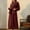 Wine, variant on Lilgiuy Womens Solid Bandage Robe Bathrobe Gown Pajamas Long Sleepwear Pocket Waistband+Belts Gifts Your Friends or Family