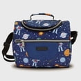 thumbnail image 1 of Boîte à Lunch pour Enfants, Sac à Lunch Réutilisable Isolé Kit de Repas Portable pour Garçons Filles Enfants pour École Garderie Pique-Nique Camping, Astronaute, 1 of 6