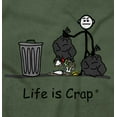 thumbnail image 2 of Broken Garbage Bag Trash Smelly Messy Men's Big & Tall Crewneck Graphic Tee Brisco Brands 3X, 2 of 5