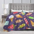 thumbnail image 4 of Yibo Cartoon Frog Blanket Flannel Soft and Comfortable Anti-static Bed Sofa Blanket, 4 of 6