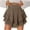 Coffee, variant on Simua Flowy Shorts for Women Casual Boho Ruffle Tiered Skorts High Waist Mini Skirts Sweatshorts