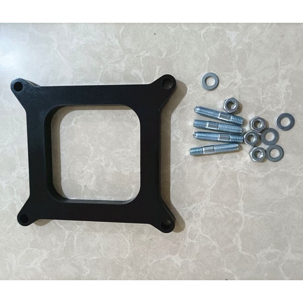 Open Carburetor Spacer Carb Rebuild Kit For 1/2" Chevy 4BBL SBC BBC