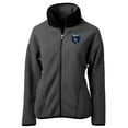 thumbnail image 2 of Women's Cutter & Buck Gray San Jose Earthquakes Cascade Eco Fleece Full-Zip Jacket, 2 of 3