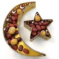 thumbnail image 1 of Plato de cena Eid Mubarak, bandeja de hierro forjado, Luna, estrella, decoración de Ramadán, suministros para fiestas Jt3goldaespa, 1 of 4