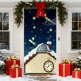 thumbnail image 6 of Steadline Oversized Christmas Door Curtain with 3D Embroidery - Holiday Decorative Cover for Indoor and Outdoor Festive Atmosphere Creation During Winter Celebration, 6 of 7