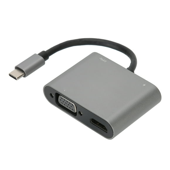 Type C Adapter,4 In-1 Type C Type Cto HDMI Hub Maximized Efficiency