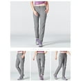 thumbnail image 2 of Sonducket Pantalones de senderismo para mujer, de secado rápido, para acampar, senderismo, pantalones finos, impermeables, elásticos, a prueba Prendas para la parte inferior del cuerpo Gris METRO, 2 of 6