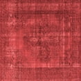 thumbnail image 1 of Ahgly Company Indoor Square Oriental Red Industrial Area Rugs, 7' Square, 1 of 4