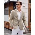 thumbnail image 3 of COOFANDY Casual Slim Blazer for Men One Button Sports Coats Herringbone Suit Jacket for Formal Dinner Dress, 3 of 6