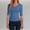 Navy, variant on Womens Half Sleeve T-Shirts Summer V Neck Slim Fit Tops Solid Color Basic Tee Soft Layering Underscrubs Fashion Trendy Outfits 2026
