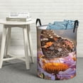 thumbnail image 6 of Sikiie butterfly Print Round Dirty Clothes Basket, Waterproof Standing Foldable Storage Basket, for Laundry Room, Bedroom, Bathroom Storage-Medium, 6 of 6