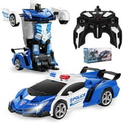 Transformer Car Toys for 4 5 6 7 8 Year Old Boys, Remote Control Car Toys for Kids Christmas Gifts