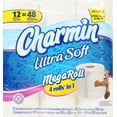 thumbnail image 2 of Charmin Ultra Soft Toilet Paper 12 Mega Rolls (Pack of 1), 2 of 4