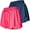 Navy / Coral, variant on Womens Running 2 in 1 Butterfly Shorts Athletic Womens Gym Workout Short's Summer Flowy Spandex Short for Women Navy/Coral