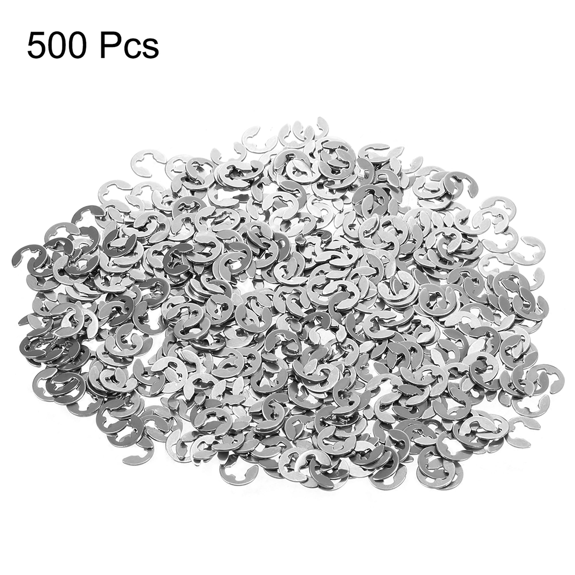 XFentech 100pcs Clips Retaining Snap C-Type Internal Circlip 304 Stainless Steel Opening Ring Circlip Assorted 24 Sizes,Size 13mm,Silver