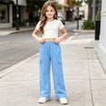thumbnail image 4 of StSilkitty Cargo Pants for Boys Girls Elastic Waist Straight Leg Sweatpants Athletic Running Hiking Sweat Pants with Pockets, 4 of 9
