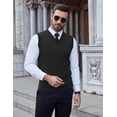 thumbnail image 4 of COOFANDY Men's Sleeveless Sweater Vest Lightweight V-Neck Solid Cotton Vest Pullover, 4 of 5
