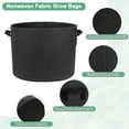 thumbnail image 2 of Uxcell 5 Pack Plant Grow Bags 7 Gallon Grow Bags 300G Thickened Fabric Pots with Handles Plant Garden Grow Pots Black, 2 of 7