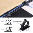 thumbnail image 4 of mmirethe 60pcs Reusable Self-adhesive Cable Clips Charging Power Cord Organizer Holder Line Fixed Clamps For Car Computer TV, 4 of 6