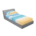 thumbnail image 3 of Ambesonne Beach Fitted Sheet & Pillow Sham Set, Relaxing Sunny Seaside, Full, Sand Brown Sky Blue, 3 of 3