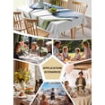 thumbnail image 5 of Blue Tulip Table Cloth, Abstract Flower Country Farm Floral White Waterproof Tablecloth for Rectangle Tables, Reusable Washable Fabric Table Cover for Restaurant Kitchen Dining Tables 60"x84", 5 of 6