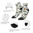 thumbnail image 5 of Fuzoiu Excavator Print Adult Socks, Crew Moisture-wicking Socks, Unisex Cushion Crew Socks,Casual Sports Ankle Socks, 5 of 7