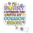 thumbnail image 2 of Funny Nurse Badge Reel – Cute Pastel Aesthetic ID Holder for Nurse, Teacher, Office, Coworker Gift – CNA Badge Clip – Nurse Week Accessory, 2 of 3