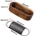 thumbnail image 5 of Acacia wood cheese grater, black multifunctional stainless steel fruit and vegetable cheese grater box, grater, kitchen tool(Without Handle), 5 of 5