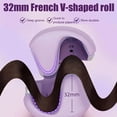 thumbnail image 2 of TrimTide 32mm French Wave Professional Hair Curling Iron, Egg Roll Hair Curling Iron, Corrugated Wavy Styler, Fast Heating, Volumizing, 2 of 6