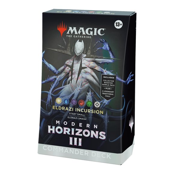 Magic: The Gathering Modern Horizons 3 Commander Deck â Eldrazi Incursion (100-Card Deck, 2-Card Collector Booster Sample Pack + Accessories) 5-Color