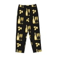 thumbnail image 4 of Balery Gold Bottles print Women's Pajama Pants,Ultra Lightweight Pjs,Lounge Pant-Small, 4 of 9
