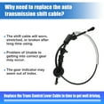 thumbnail image 5 of Automatic Transmission Gear Shift Cable No.52109624AD for Jeep Wrangler TJ 2003 2004 2005 2006, 5 of 6