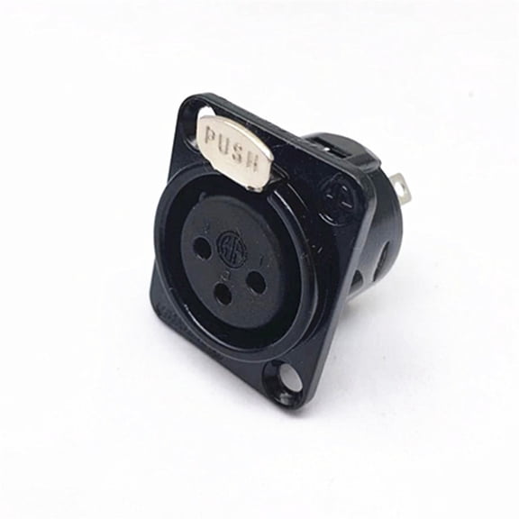 FANJIE 3Pin XLR Socket Male Female Panel Mount Chassis Socket Mic Jack Audio Connector