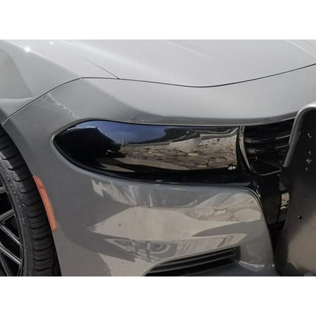 Auto VentShade (AVS) by RealTruck Headlight Covers Smoke 2-pc set Compatible with 2015-2023 Dodge Charger