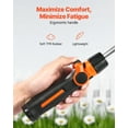 thumbnail image 6 of VEVOR Watering Wand, 15-Inch Heavy Duty Garden Hose Wand with 8 Spray Patterns & 180° Swivel Head, Long Hose Nozzle Sprayer with on/off Thumb Control, Ideal for Hanging Baskets, Shrubs, Garden, Lawn, 6 of 9