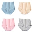 thumbnail image 2 of Delayuji Women's Panties Solid Color Patchwork Underpants High Waisted Womens Underwear, 2 of 4