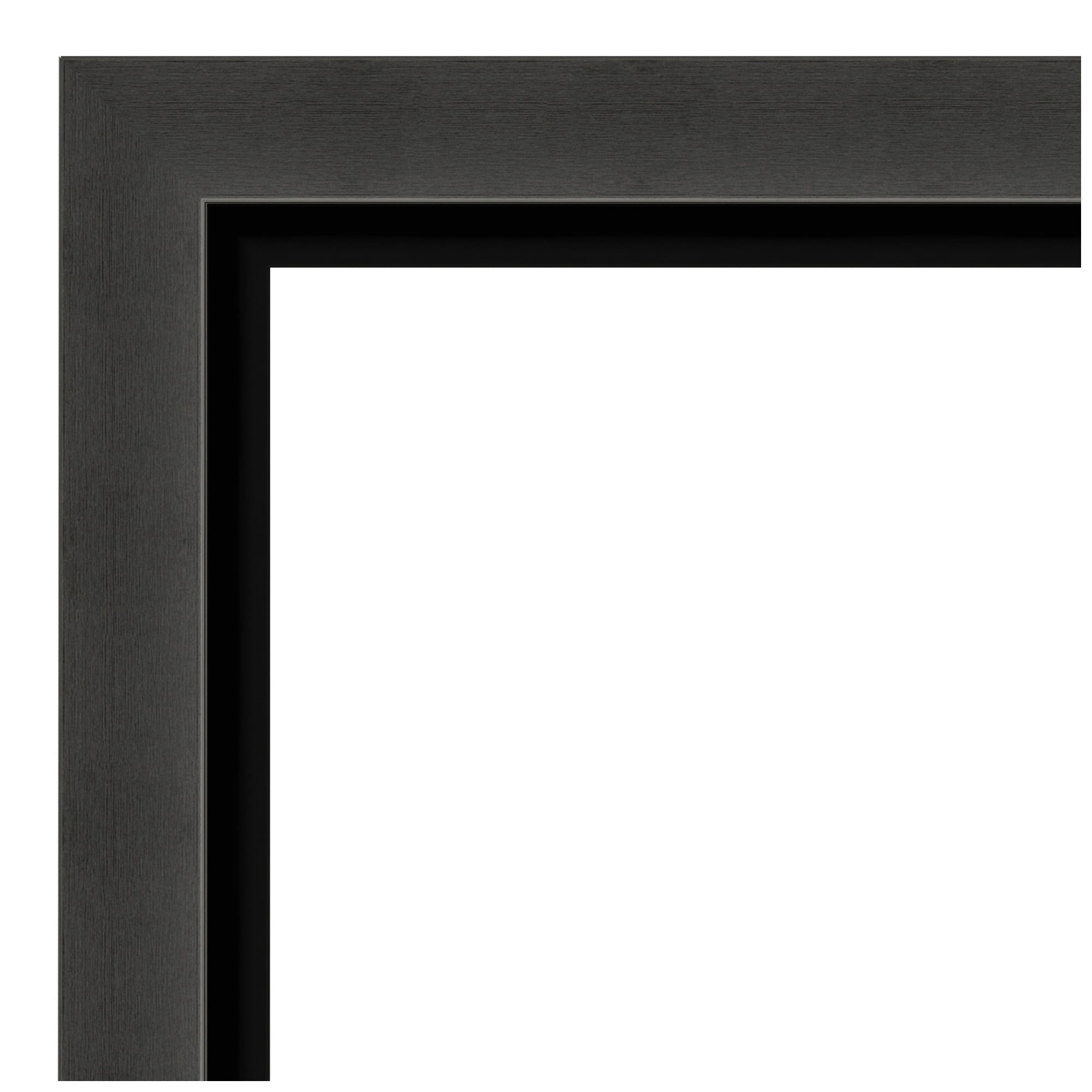Amanti Art Natural Cork Board Framed Tuxedo Black Bulletin Board 41 in. x 29 in.